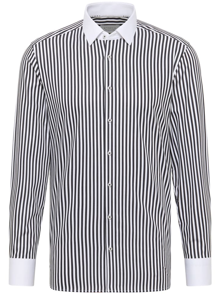 Рубашка Slim Fit черного цвета Eterna
Рубашка Slim Fit черного цвета Eterna