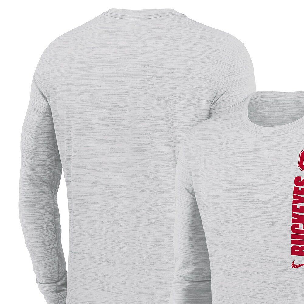 Мужская белая футболка с длинным рукавом Nike Ohio State Buckeyes 2024 Sideline Velocity Performance, цвет Osu White
Мужская белая футболка с длинным рукавом Nike Ohio State Buckeyes 2024 Sideline Velocity Performance, цвет Osu White