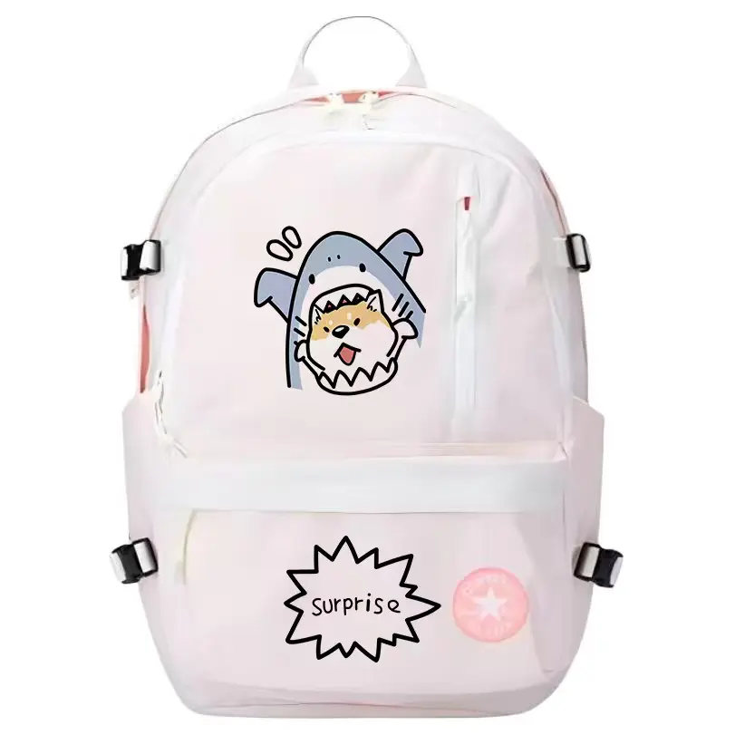 Converse Полиэстеровый рюкзак унисекс молочно-белый, Cartoon shark
Converse Полиэстеровый рюкзак унисекс молочно-белый, Cartoon shark