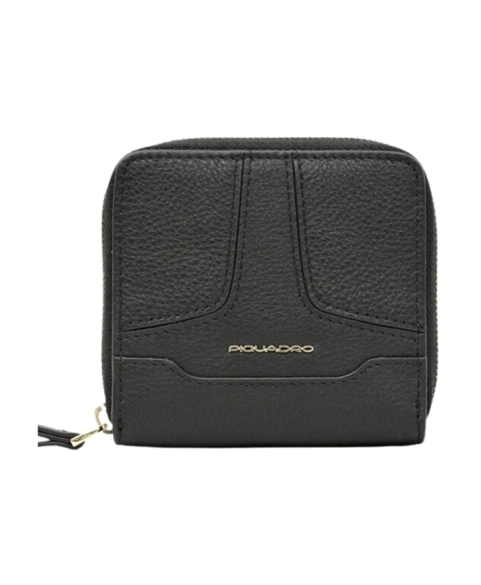 Черный женский кошелек на молнии Piquadro, черный
Черный женский кошелек на молнии Piquadro, черный