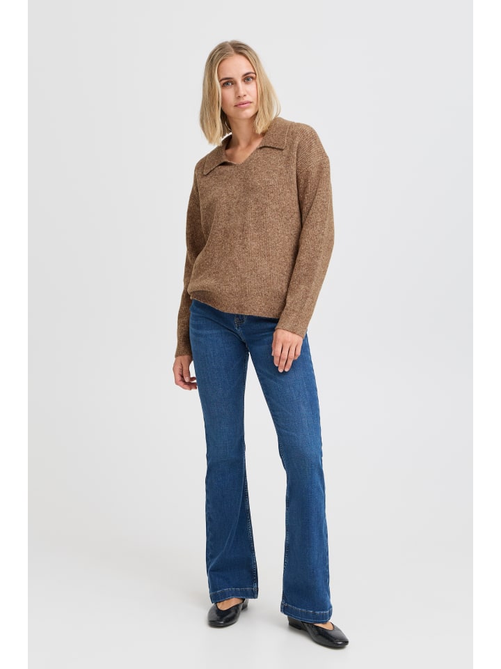 Pulz Вязаный свитер PZASTRA прямого кроя, цвет табачно-коричневый меланж
Pulz Вязаный свитер PZASTRA прямого кроя, цвет табачно-коричневый меланж