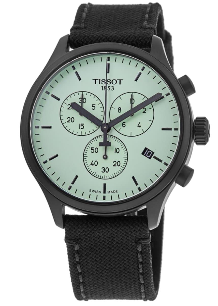 Мужские часы Tissot Chrono XL с зеленым циферблатом и тканевым ремешком T116.617.37.091.00
Мужские часы Tissot Chrono XL с зеленым циферблатом и тканевым ремешком T116.617.37.091.00