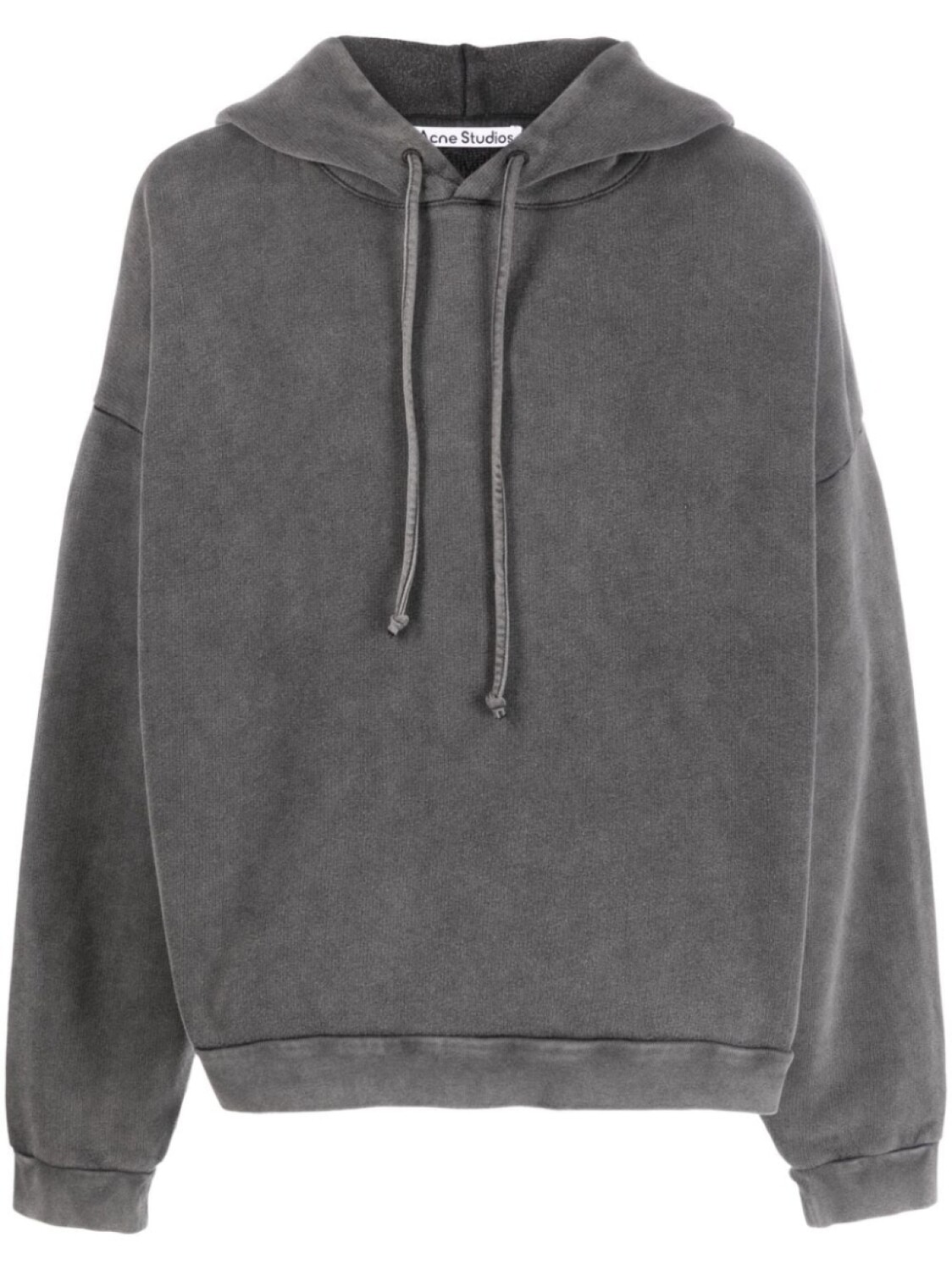 Acne Studios худи с нашивкой-логотипом, серый 
Acne Studios худи с нашивкой-логотипом, серый