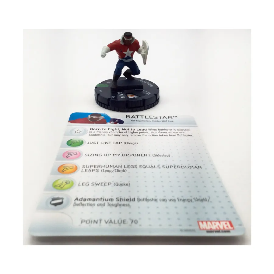 BattleStar # 015 (U), Marvel HeroClix - Civil War Organized Play - Singles
BattleStar # 015 (U), Marvel HeroClix - Civil War Organized Play - Singles