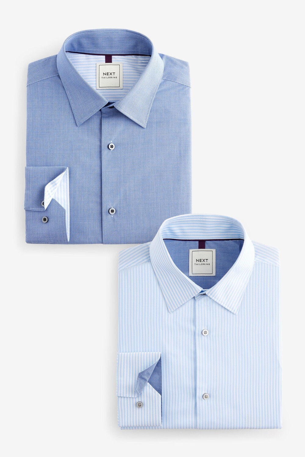 Рубашки с одинарной манжетой, легкие в уходе, 2 упаковки Next, синий
Рубашки с одинарной манжетой, легкие в уходе, 2 упаковки Next, синий