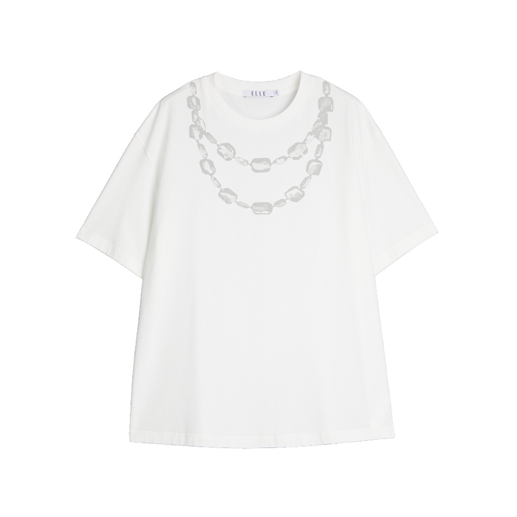 Футболка женская с круглым вырезом, тонкая, прямого кроя ELLE, белый
Футболка женская с круглым вырезом, тонкая, прямого кроя ELLE, белый