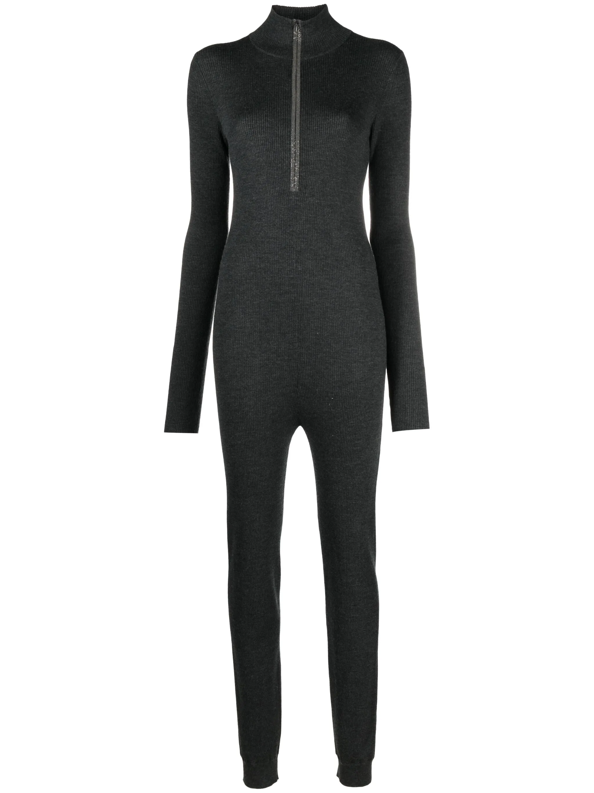 Комбинезон в рубчик с длинными рукавами Brunello Cucinelli, серый
Комбинезон в рубчик с длинными рукавами Brunello Cucinelli, серый