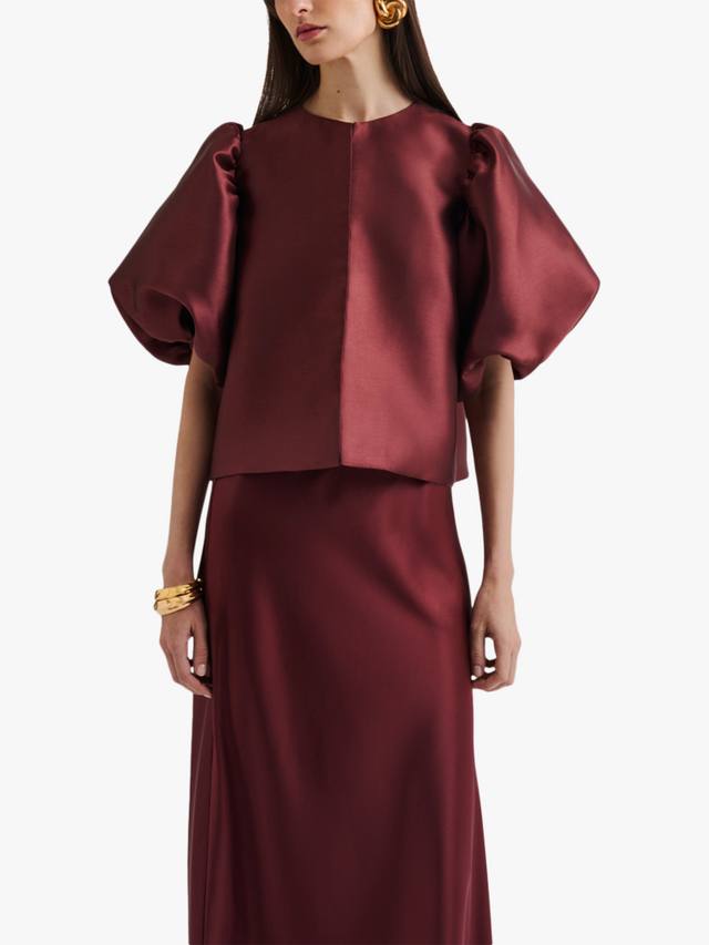 Топ Cleo с рукавами-фонариками Malina, Wine
Топ Cleo с рукавами-фонариками Malina, Wine