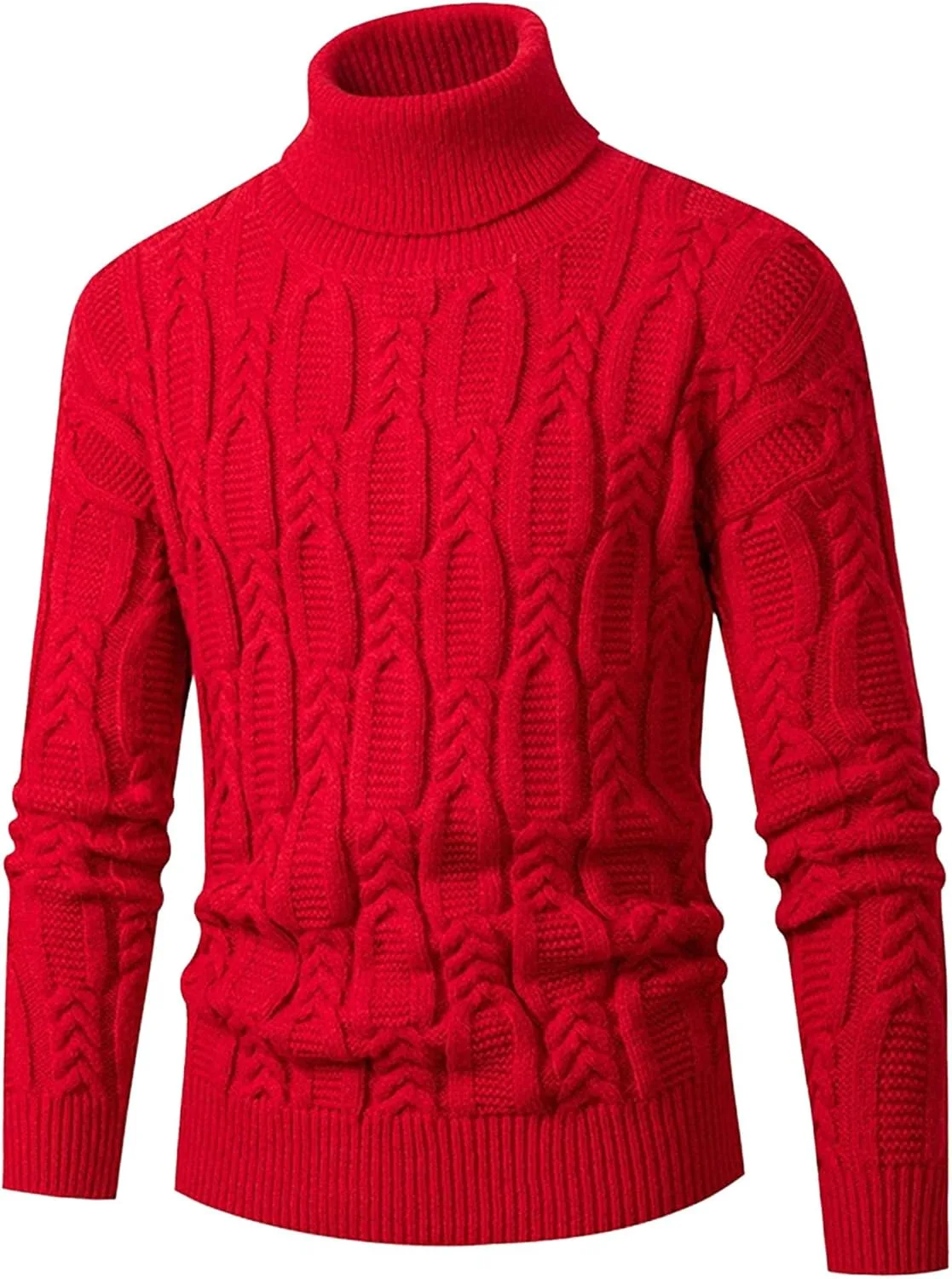 Мужской свитер DGHM-JLMY с воротником-гольф и узором "косичка"
Мужской свитер DGHM-JLMY с воротником-гольф и узором "косичка"