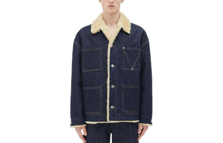 Джинсовая куртка мужская синяя Bottega Veneta, синий
Джинсовая куртка мужская синяя Bottega Veneta, синий