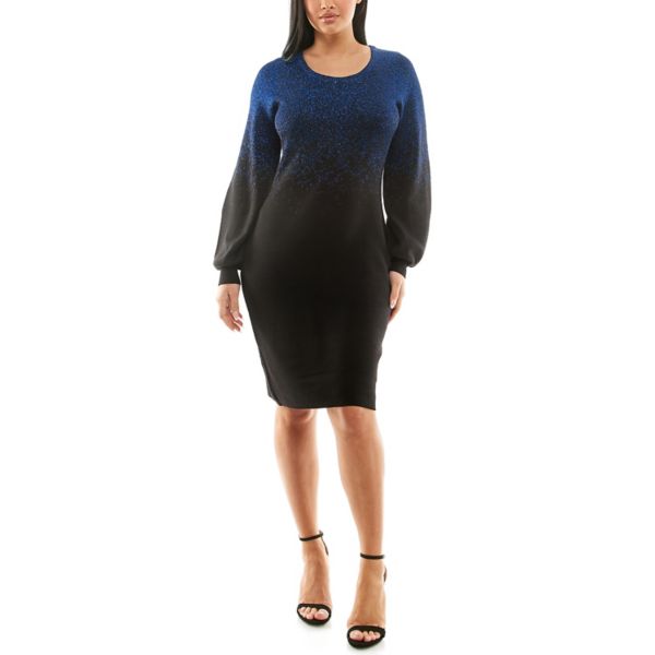 Женское платье-свитер с рукавами-фонариками Nina Leonard, цвет black deep sapphire
Женское платье-свитер с рукавами-фонариками Nina Leonard, цвет black deep sapphire