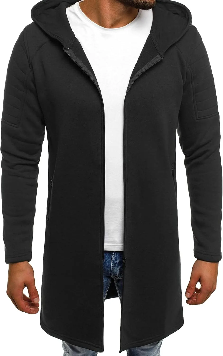 JEsilunmaMY мужской худи с полосками на рукавах, молния, длинный рукав, мид-длина
JEsilunmaMY мужской худи с полосками на рукавах, молния, длинный рукав, мид-длина