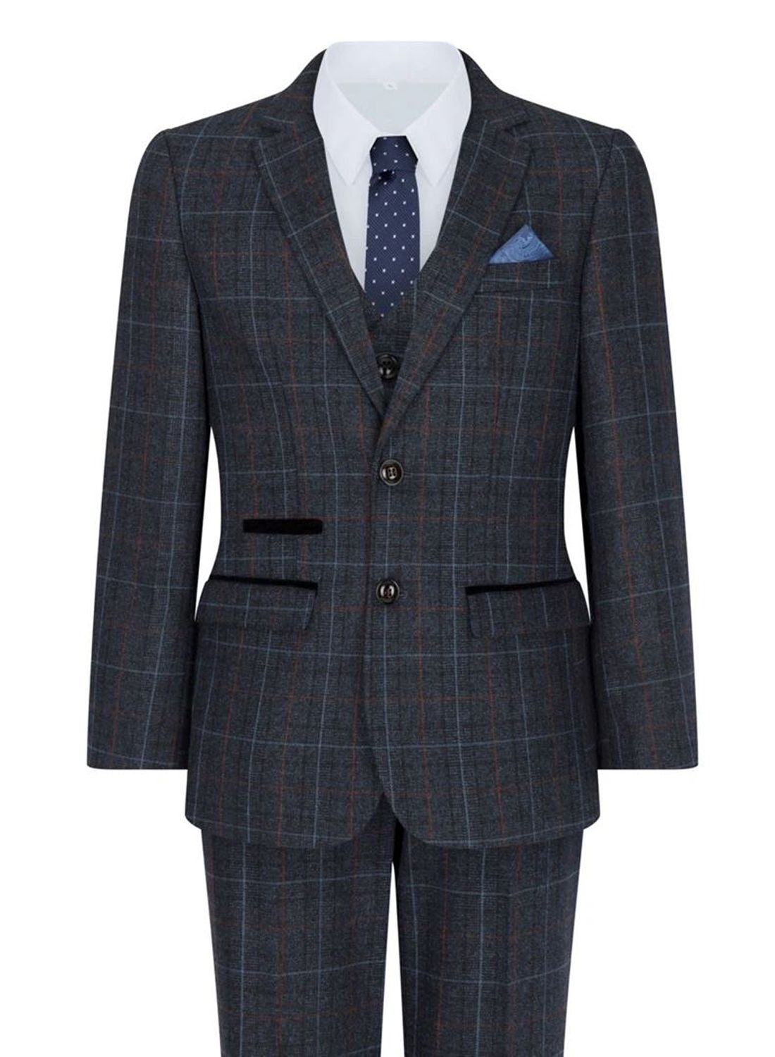Костюм-тройка из твида Harvey в елочку Paul Andrew, темно-синий
Костюм-тройка из твида Harvey в елочку Paul Andrew, темно-синий