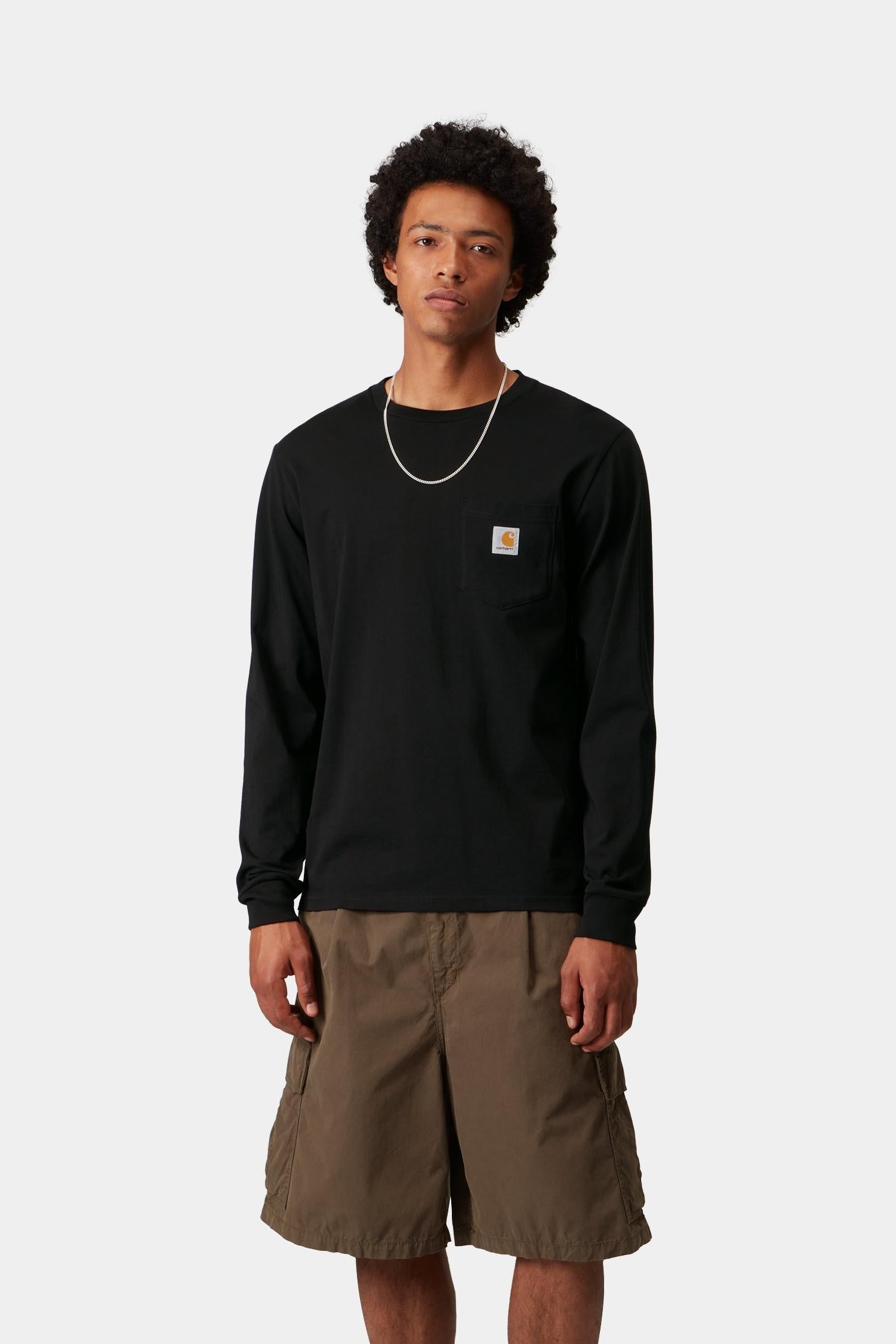 Лонгслив с карманом Carhartt, черный
Лонгслив с карманом Carhartt, черный