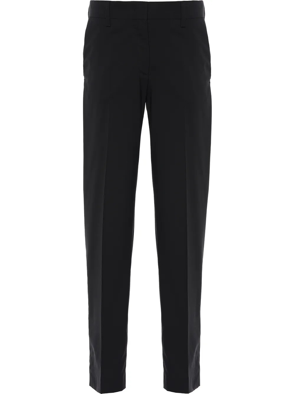 Укороченные брюки строгого кроя Prada, черный
Укороченные брюки строгого кроя Prada, черный
