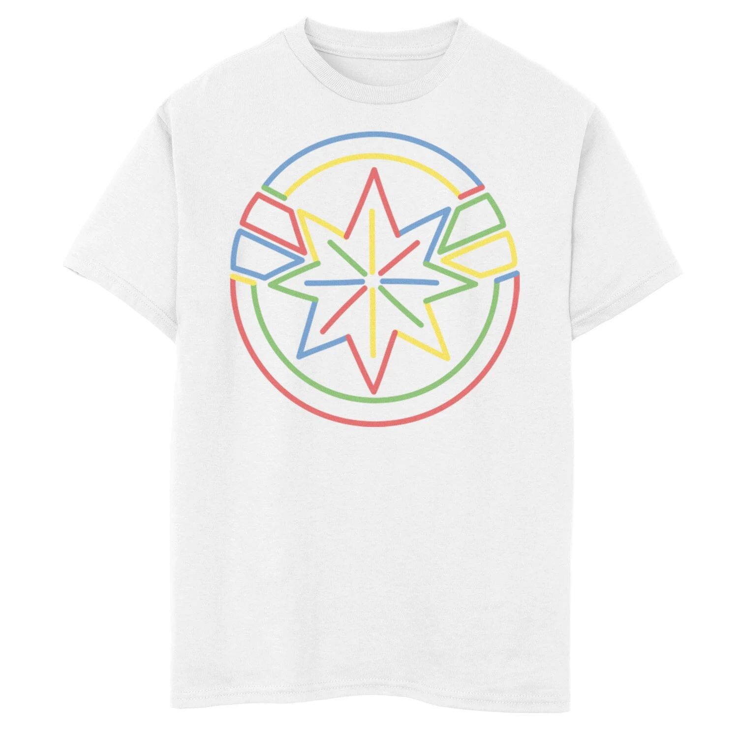 Футболка с цветным графическим логотипом и графическим рисунком «Капитан Марвел» для мальчиков 8–20 лет Marvel
Футболка с цветным графическим логотипом и графическим рисунком «Капитан Марвел» для мальчиков 8–20 лет Marvel