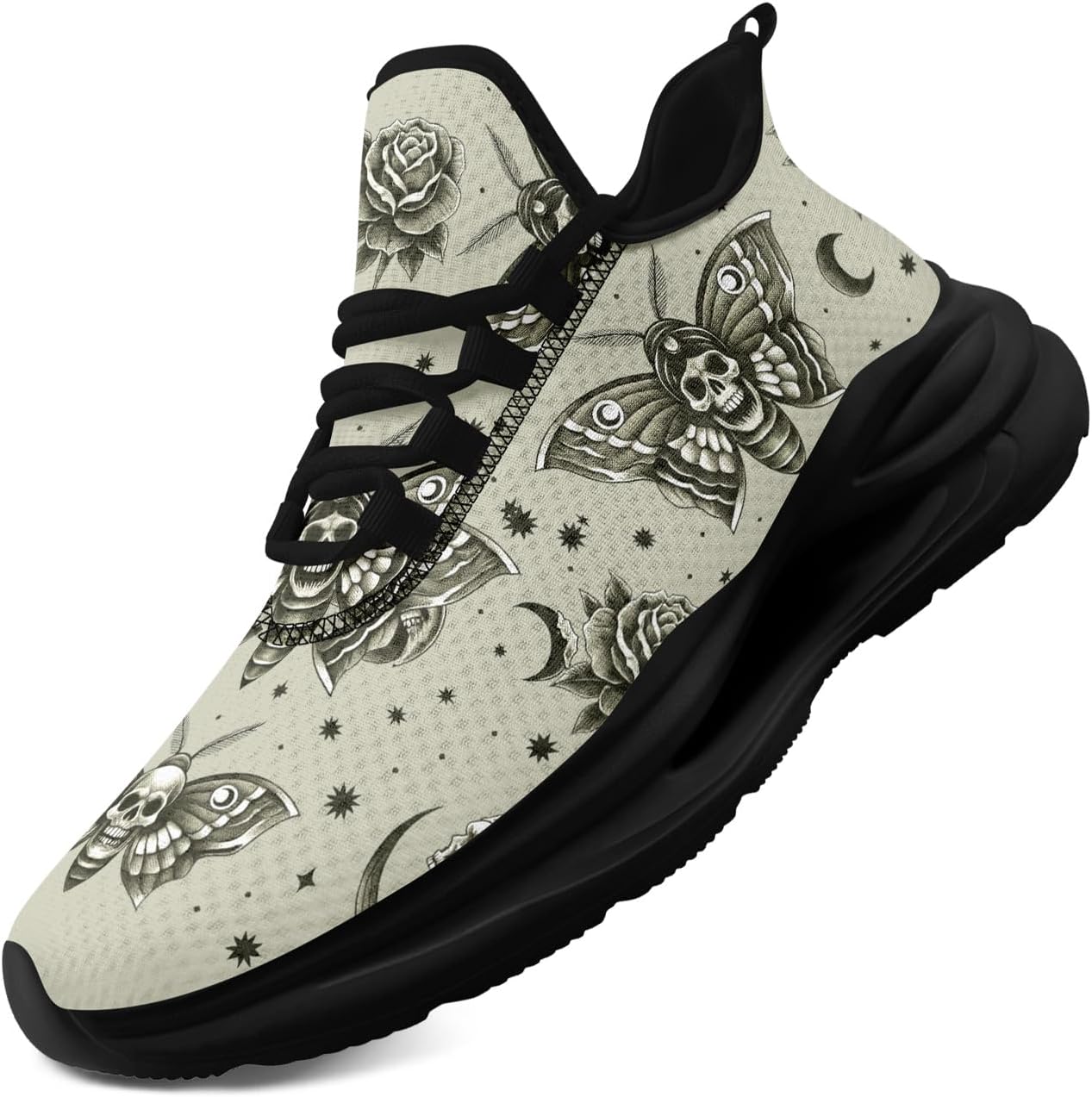 Мужские кроссовки с готическим черепом - дышащие сетчатые кроссовки для бега по тропе, повседневные и спортивные кроссовки для женщин Coolcustomize, черный
Мужские кроссовки с готическим черепом - дышащие сетчатые кроссовки для бега по тропе, повседневные и спортивные кроссовки для женщин Coolcustomize, черный
