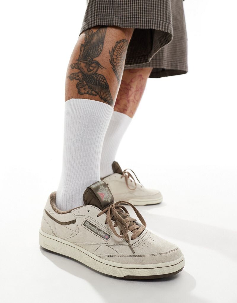 Белые кроссовки Reebok Club C Vintage с коричневыми деталями, Коричневый, Белые кроссовки Reebok Club C Vintage с коричневыми деталями
Белые кроссовки Reebok Club C Vintage с коричневыми деталями, Коричневый, Белые кроссовки Reebok Club C Vintage с коричневыми деталями