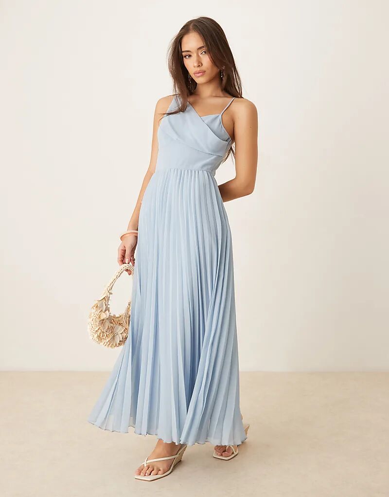 Платье миди ASOS DESIGN с драпированным лифом и плиссировкой, ледяного синего цвета
Платье миди ASOS DESIGN с драпированным лифом и плиссировкой, ледяного синего цвета