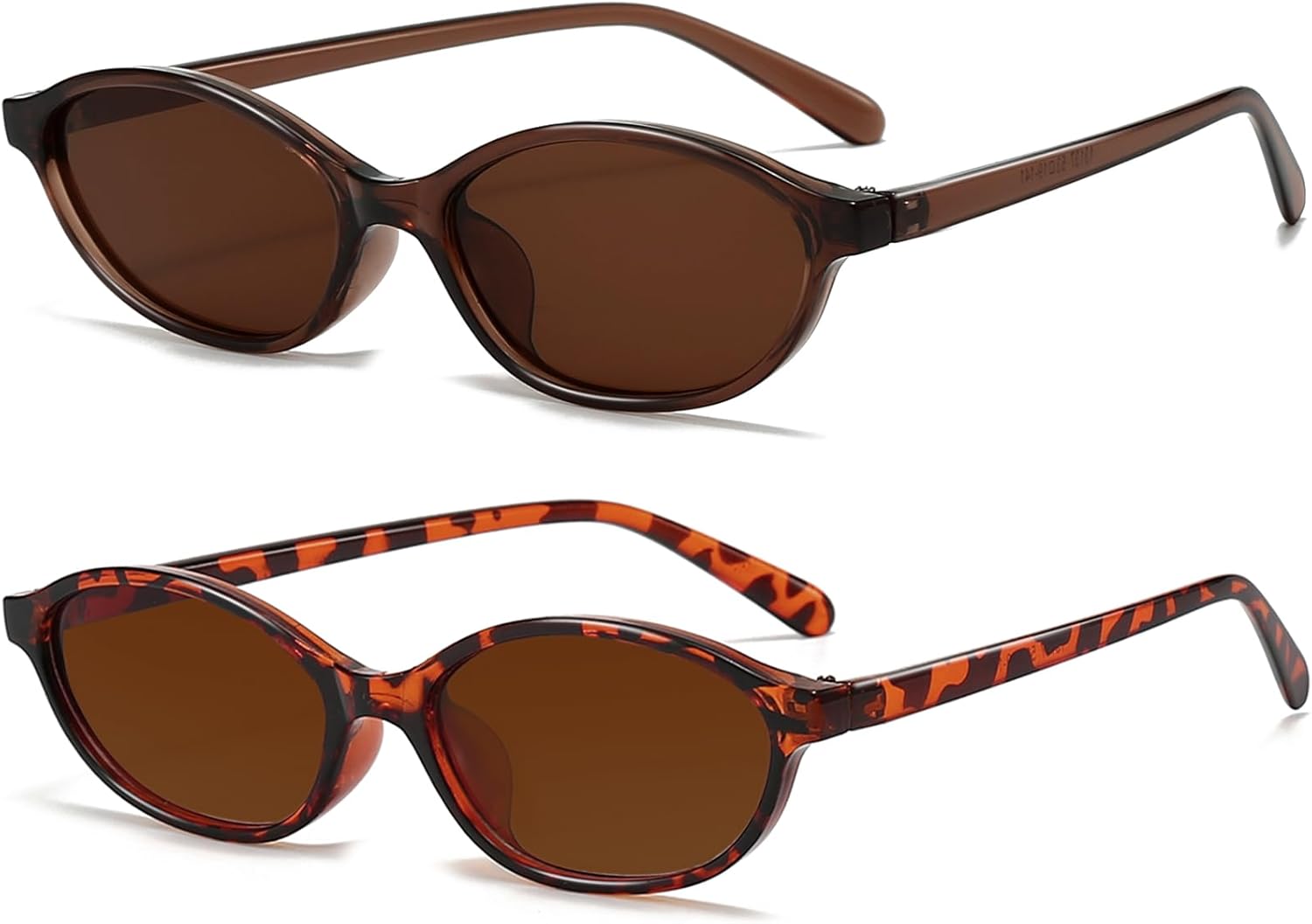 Ретро овальные солнцезащитные очки для женщин, маленькие овальные очки в стиле 90-х, модные узкие очки «кошачий глаз», винтажные очки, комплект из 2 штук YouthMall, Brown/Brown+ Leopard/Brown
Ретро овальные солнцезащитные очки для женщин, маленькие овальные очки в стиле 90-х, модные узкие очки «кошачий глаз», винтажные очки, комплект из 2 штук YouthMall, Brown/Brown+ Leopard/Brown