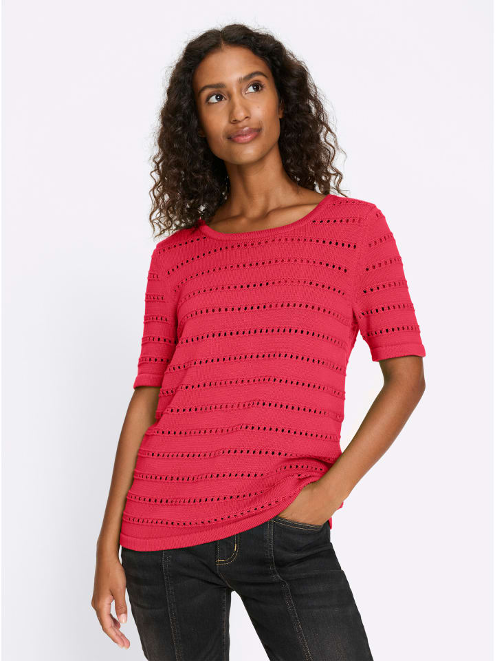 Ажурный свитер розового цвета Heine
Ажурный свитер розового цвета Heine