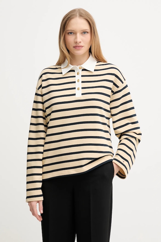 Хлопковая толстовка Tommy Hilfiger, бежевый
Хлопковая толстовка Tommy Hilfiger, бежевый
