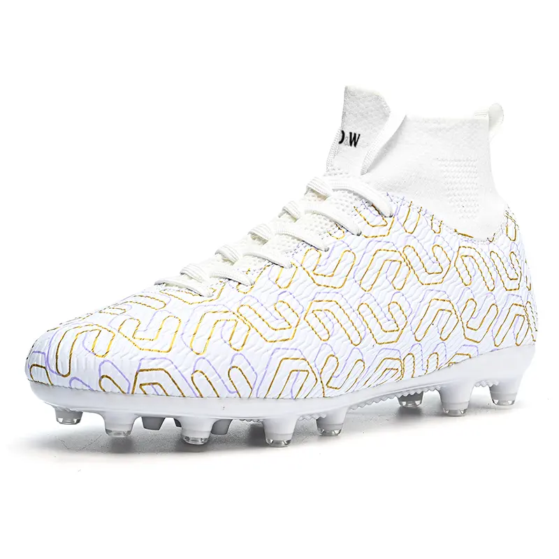 Футбольные бутсы для детей и подростков среднего размера с амортизацией ударов и износостойкостью D&W, белый 
Футбольные бутсы для детей и подростков среднего размера с амортизацией ударов и износостойкостью D&W, белый