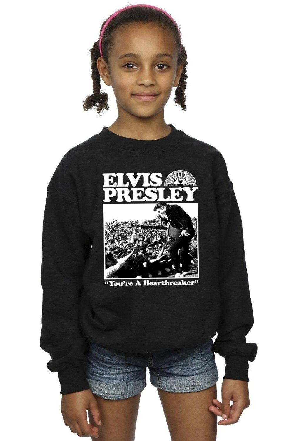 Толстовка «Сердцеедка» Elvis Presley, черный 
Толстовка «Сердцеедка» Elvis Presley, черный