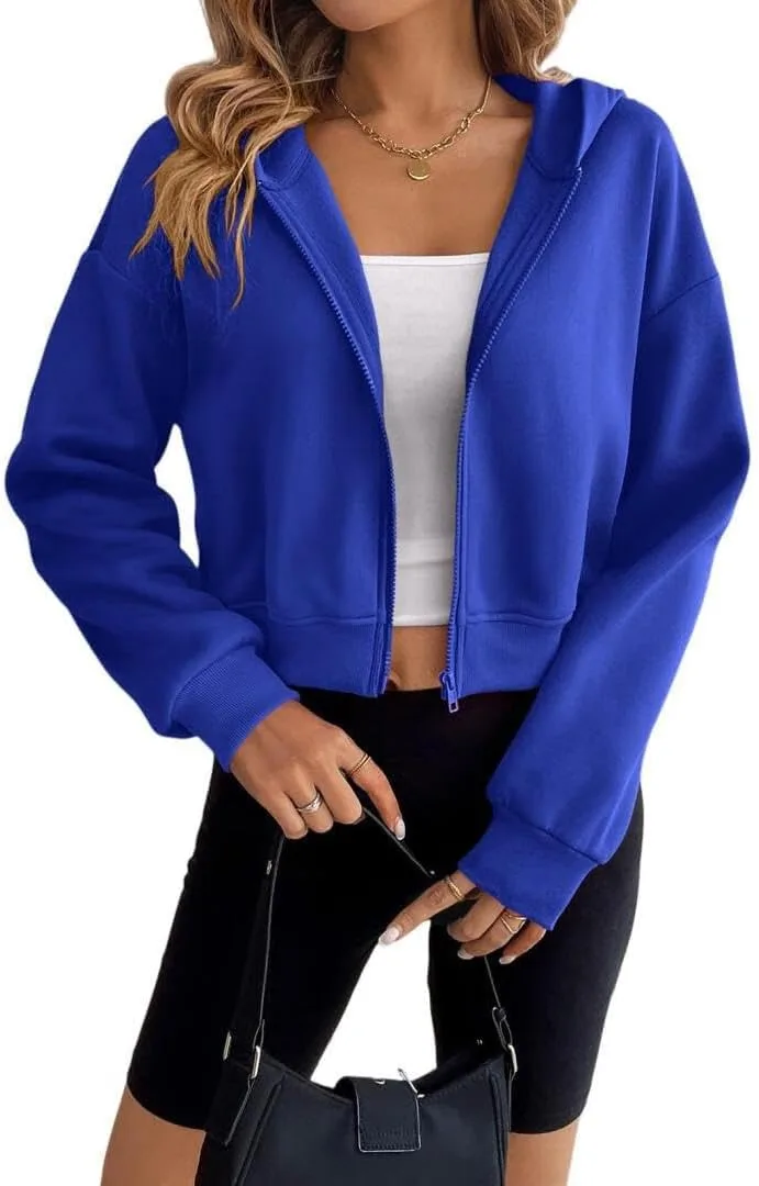 Женская укороченная куртка FMCHICO с длинными рукавами и молнией
Женская укороченная куртка FMCHICO с длинными рукавами и молнией