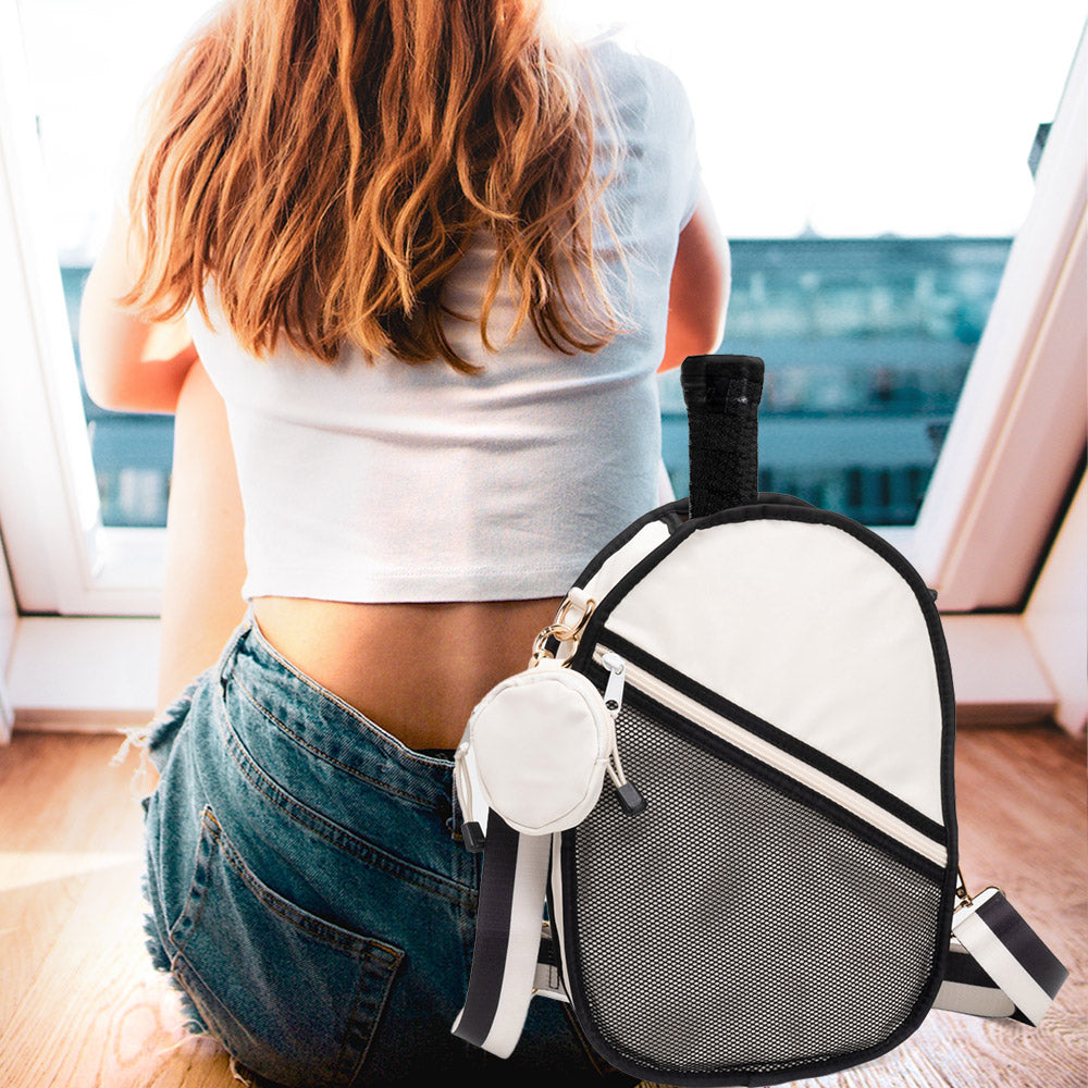 Сумка через плечо для пиклбола FASHNZFAB, черный/слоновая кость
Сумка через плечо для пиклбола FASHNZFAB, черный/слоновая кость