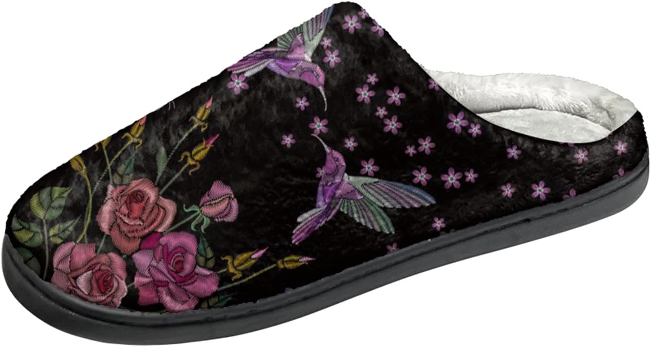 Тапочки Forchrinse унисекс для мужчин и женщин с эффектом памяти, удобные домашние туфли с закрытым носком, для дома, теплые тапочки для носки в помещении, легкие, Hummingbird Flower
Тапочки Forchrinse унисекс для мужчин и женщин с эффектом памяти, удобные домашние туфли с закрытым носком, для дома, теплые тапочки для носки в помещении, легкие, Hummingbird Flower