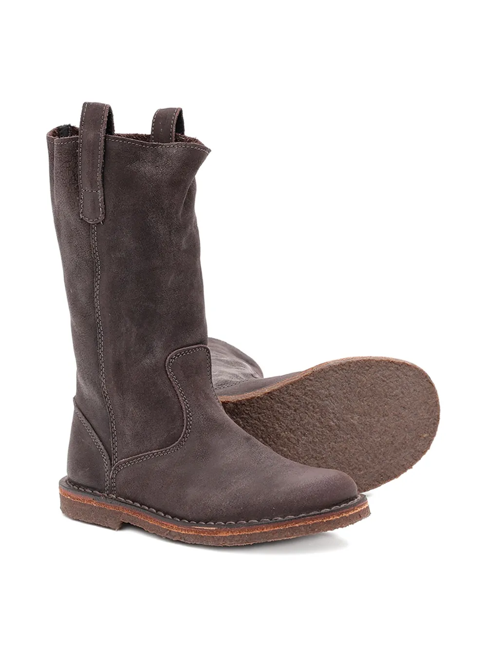 Ботинки Joanne из телячьей кожи без застежек Pèpè, серый
Ботинки Joanne из телячьей кожи без застежек Pèpè, серый