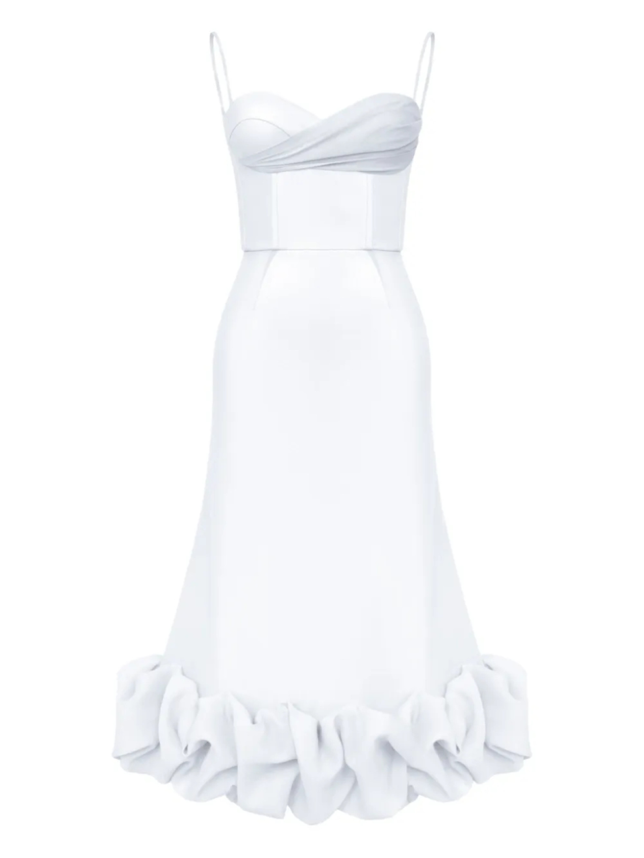 POST MERIDIEM платье-бюстье с драпировкой, белый
POST MERIDIEM платье-бюстье с драпировкой, белый