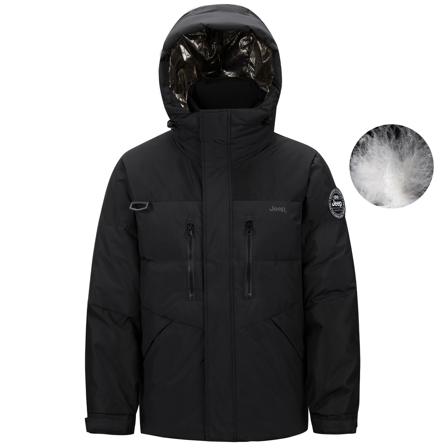 Пуховик унисекс Jeep, хаки
Пуховик унисекс Jeep, хаки