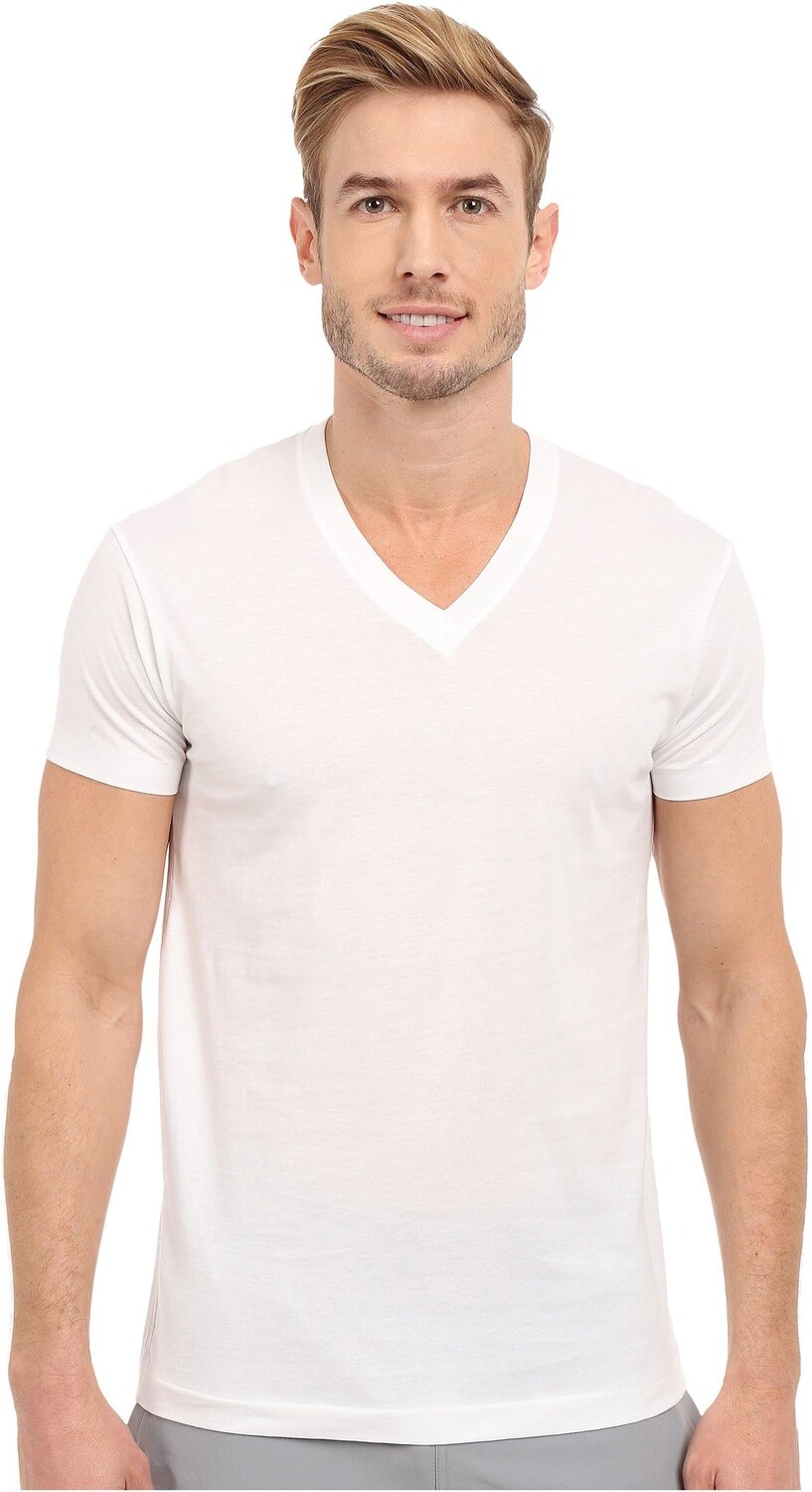 Пима Хлопок с короткими рукавами и V-образным вырезом 2(X)IST, белый
Пима Хлопок с короткими рукавами и V-образным вырезом 2(X)IST, белый