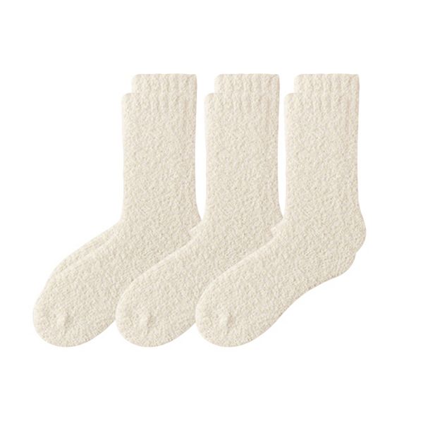 Женские плюшевые носки 3 пары мягкие высоковорсовые теплые эластичные уютные зимние Anna-Kaci, White
Женские плюшевые носки 3 пары мягкие высоковорсовые теплые эластичные уютные зимние Anna-Kaci, White