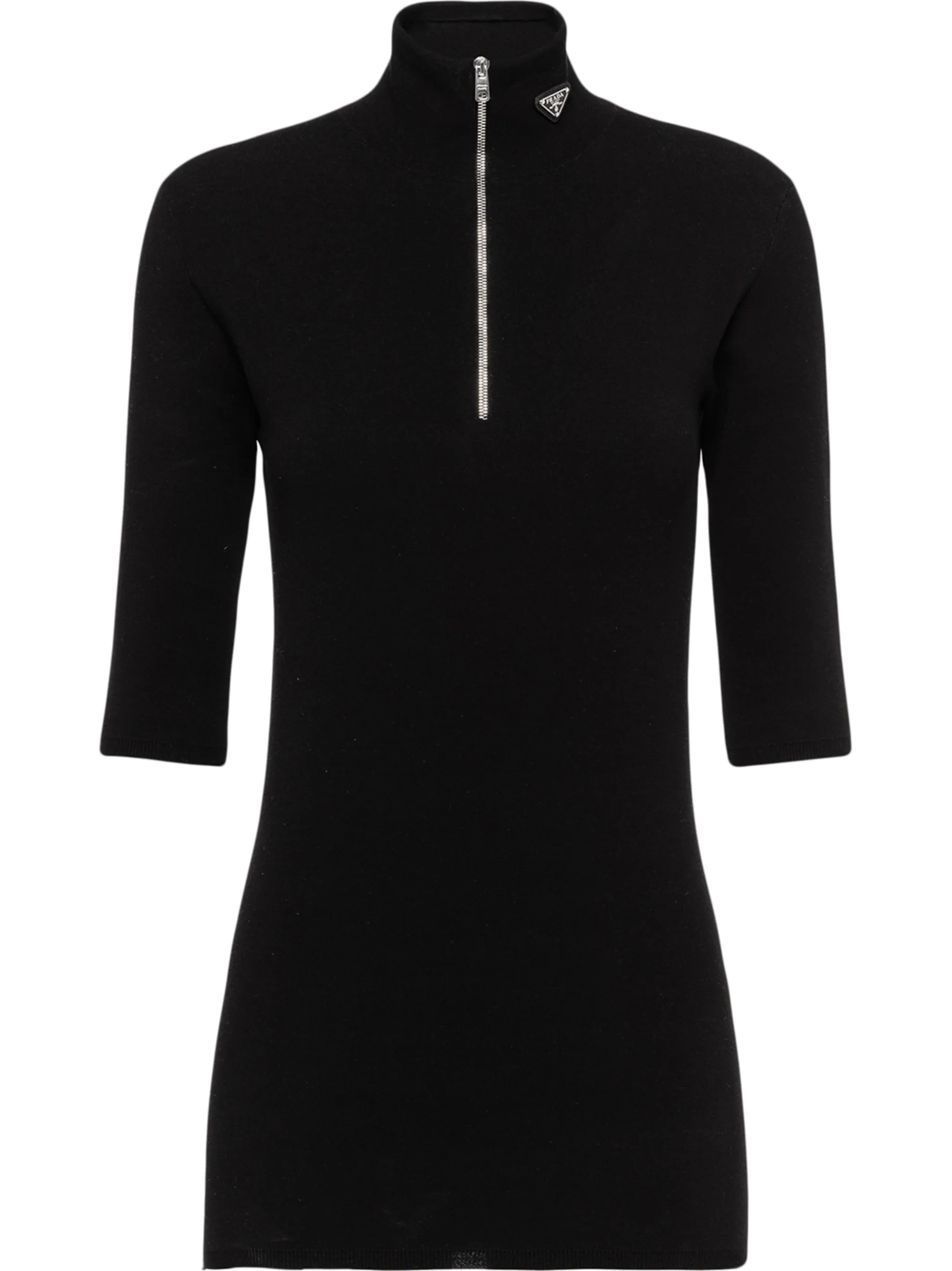 Джемпер на молнии с логотипом Prada, черный
Джемпер на молнии с логотипом Prada, черный