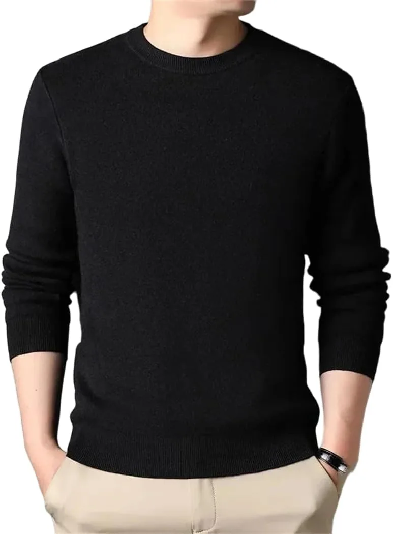 Мужской тонкий свитер Slim Fit с круглым вырезом
Мужской тонкий свитер Slim Fit с круглым вырезом