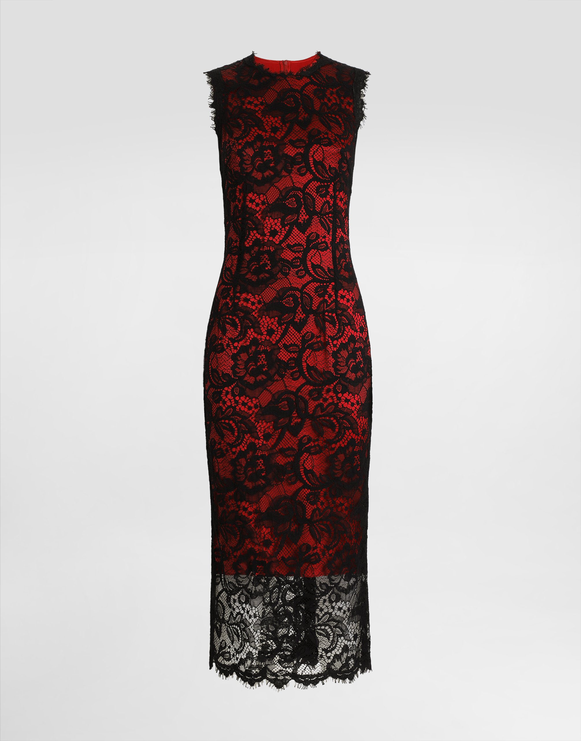 Облегающее платье миди из цветочного кружева с контрастной подкладкой Dolce & Gabbana, черный
Облегающее платье миди из цветочного кружева с контрастной подкладкой Dolce & Gabbana, черный
