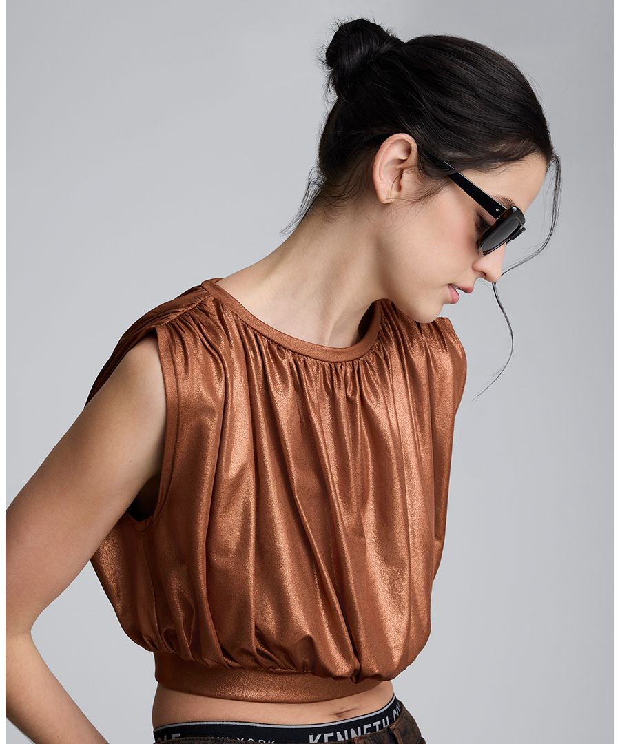 Женская укороченная майка с драпировкой Kenneth Cole, Burnt Copper
Женская укороченная майка с драпировкой Kenneth Cole, Burnt Copper