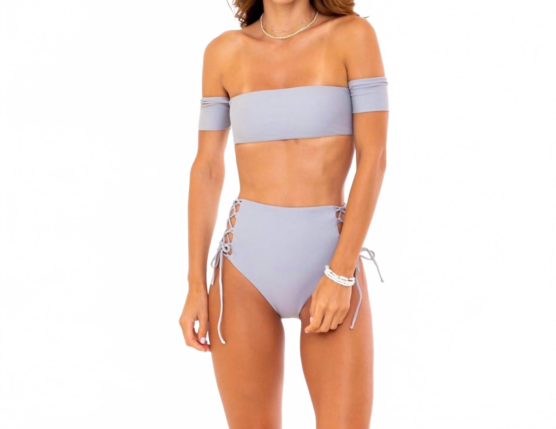 Женские плавки Ivy с высокой талией, серого цвета SOAH
Женские плавки Ivy с высокой талией, серого цвета SOAH