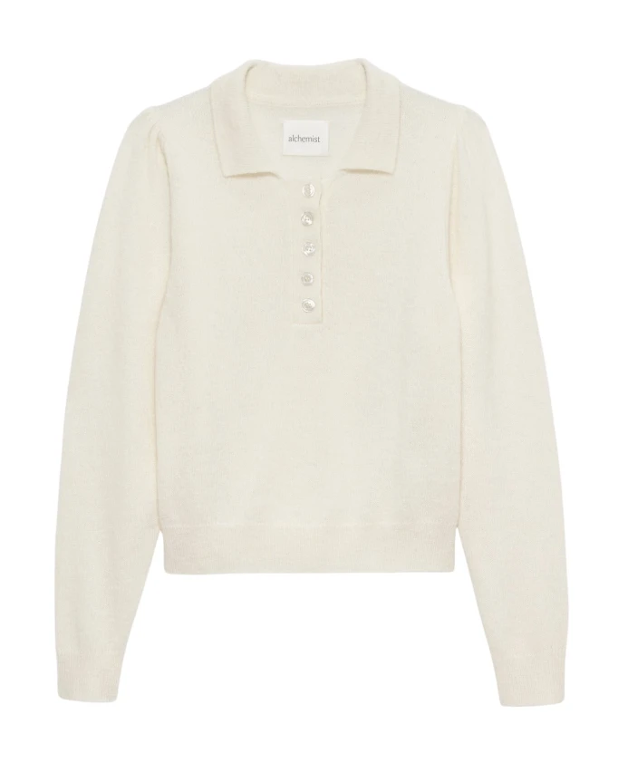 Вязаный воротник-поло Lola Alchemist, белый
Вязаный воротник-поло Lola Alchemist, белый