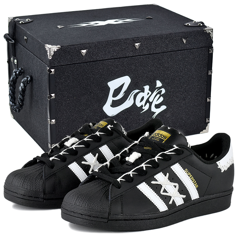 Adidas Originals SUPERSTAR противоскользящие износостойкие низкие скейтерские кроссовки унисекс черно-белые - черно-белые в подарочной коробке премиум-класса 5
Adidas Originals SUPERSTAR противоскользящие износостойкие низкие скейтерские кроссовки унисекс черно-белые - черно-белые в подарочной коробке премиум-класса 5