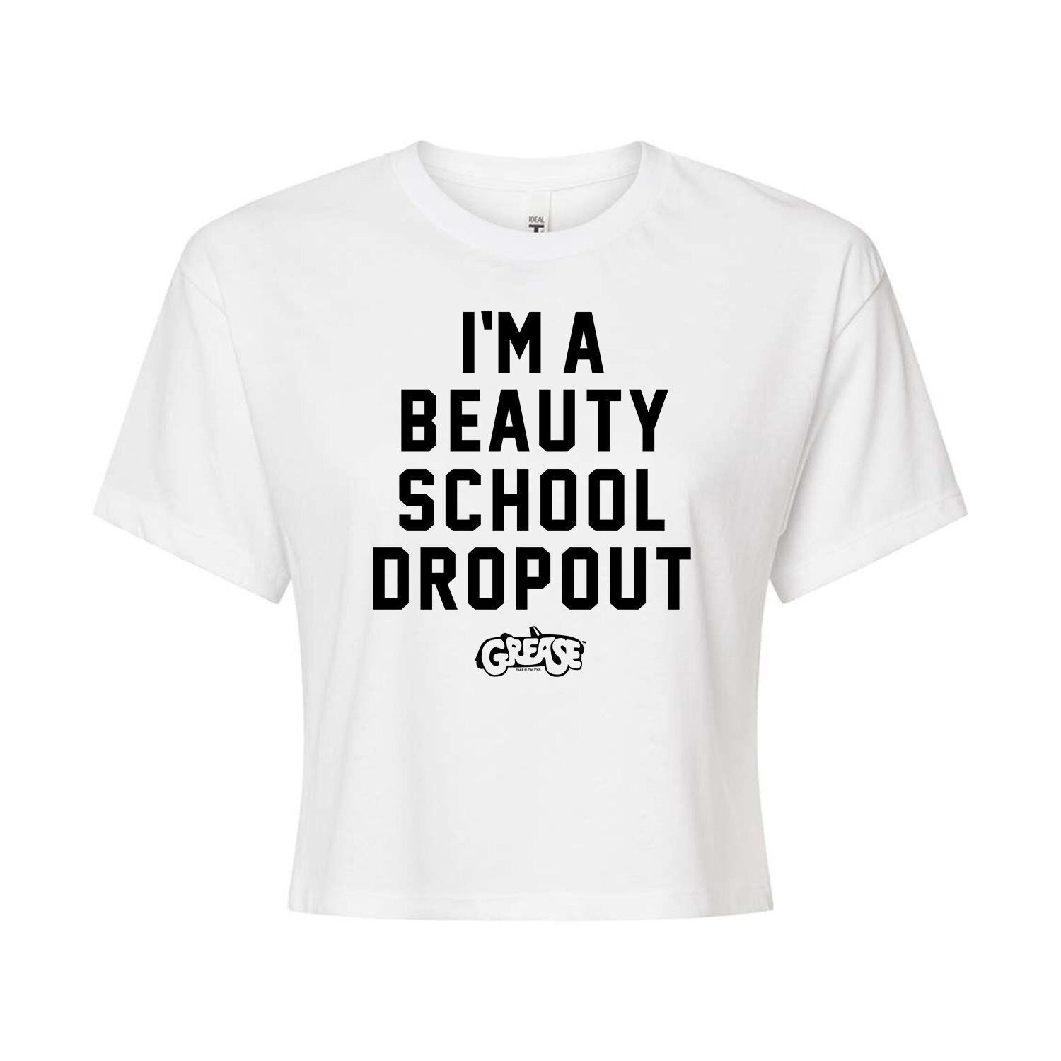 Укороченная футболка с рисунком Juniors' Grease Beauty School Dropout Licensed Character, белый
Укороченная футболка с рисунком Juniors' Grease Beauty School Dropout Licensed Character, белый
