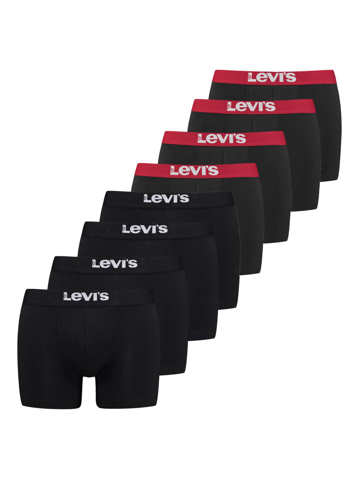 Боксеры Levi´s short 8er Pack, цвет schwarz/schwarz/rot
Боксеры Levi´s short 8er Pack, цвет schwarz/schwarz/rot