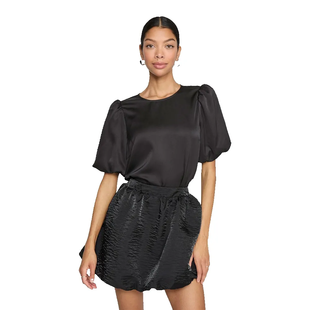 Блузка с коротким рукавом Vila Ellette Satin Puff, черный
Блузка с коротким рукавом Vila Ellette Satin Puff, черный