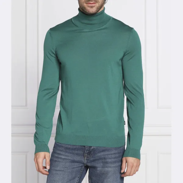 Шерстяная водолазка приталенного кроя Musso-p Boss, зеленый
Шерстяная водолазка приталенного кроя Musso-p Boss, зеленый