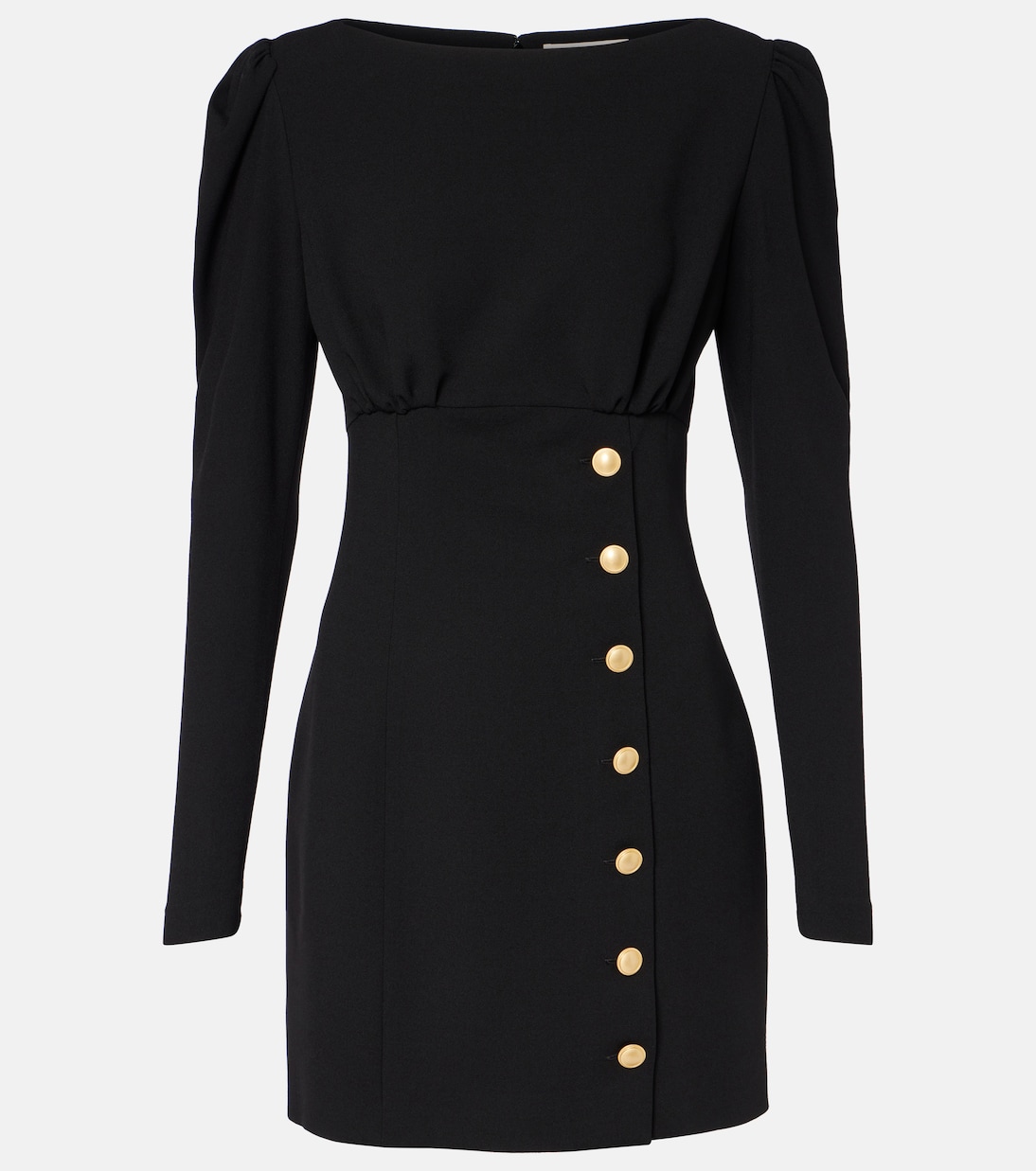 Мини-платье из крепа с добавлением шерсти Alessandra Rich, черный
Мини-платье из крепа с добавлением шерсти Alessandra Rich, черный