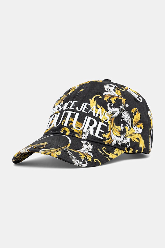 Хлопковая кепка с козырьком Versace Jeans Couture, черный 
Хлопковая кепка с козырьком Versace Jeans Couture, черный