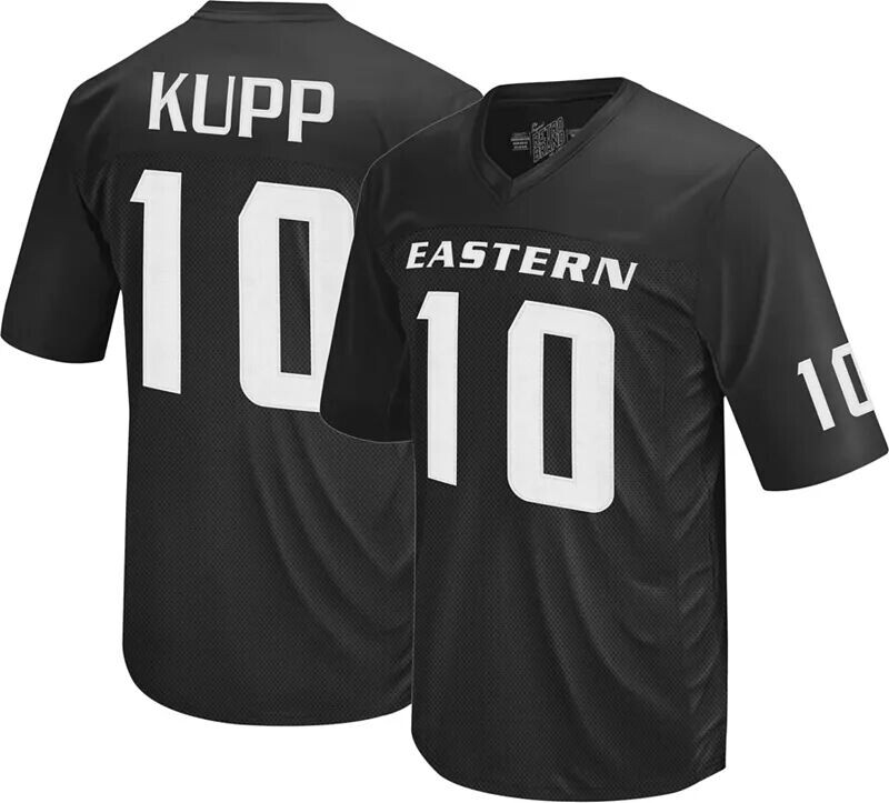 Мужская Retro Brand Футбольная майка Eastern Washington Eagles Cooper Kupp № 10, черная реплика
Мужская Retro Brand Футбольная майка Eastern Washington Eagles Cooper Kupp № 10, черная реплика